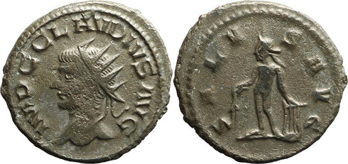 Ancient Roman coin of Claudius II Gothicus minted in Antioch - SALVS AVG